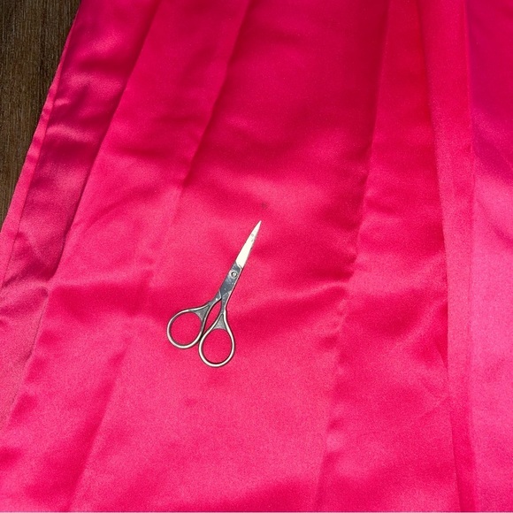 Vintage Morgan & Co Babydoll Strapless Prom Gown Women’s 8/10 Hot Pink Y2K - Picture 12 of 14